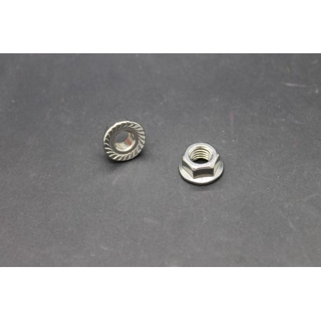 Ecrous à Embase Crantée Inox A2-70  8mm
