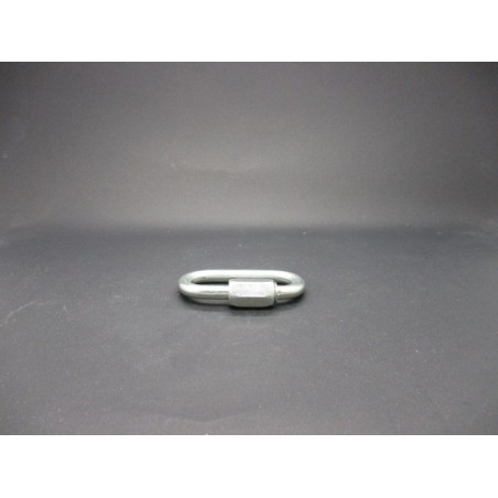 Maillon rapide acier zingué 6mm