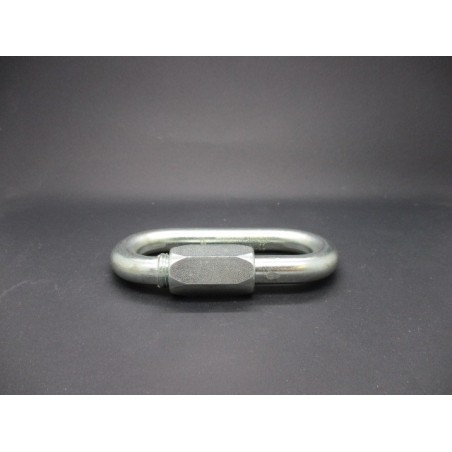 Maillon rapide acier zingué 12mm