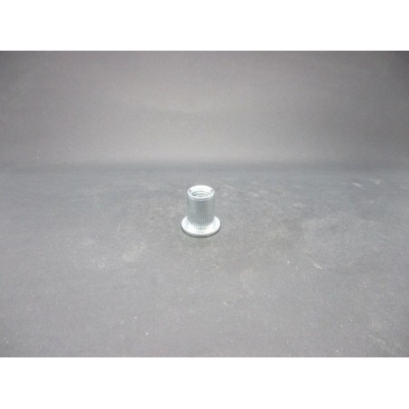 Ecrous à Sertir Tête Plate Acier Zingué 10mm