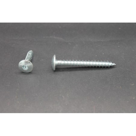 Vis de Penture TC Large Torx Acier Zingué Blanc 7 X 60